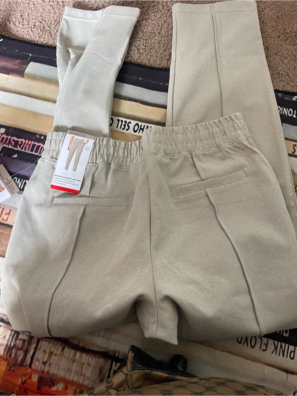 Mondetta Women's Pull-On Chinos in Light Tan